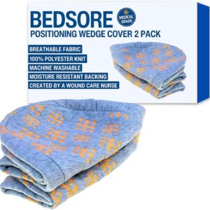 Fitted Cover for LARGE AND STANDARD Size Positioning Wedge Cushions - 2-Pack